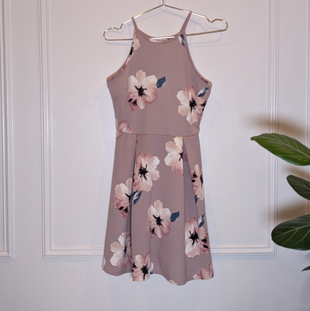 Monteau‎ Pink and White Floral Kids Dress